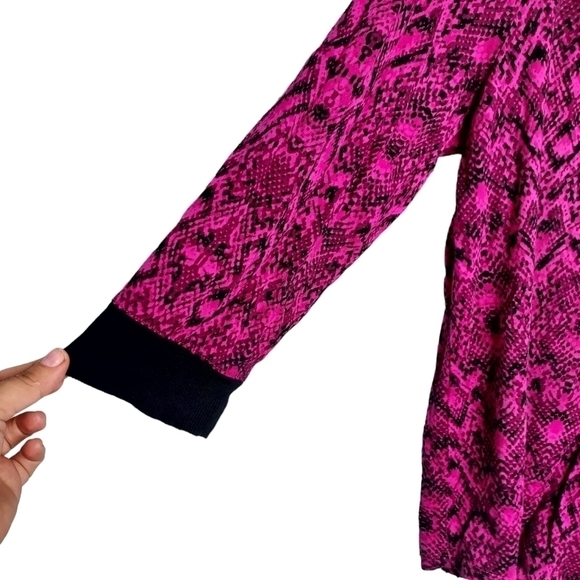 JONES NEW YORK PINK & BLACK TOP SIZE XL - Picture 2 of 5